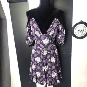 Ted Baker Black and Purple Dress